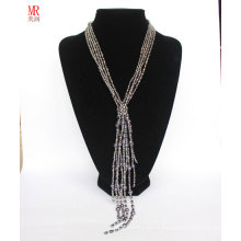 Black Fashion Freshwater Pearl Long Necklace